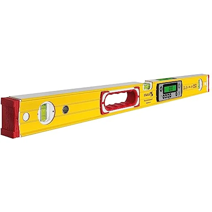 STABILA Elektronik-Wasserwaage TECH 196 DL - digitale Wasserwaage wasser- und staubdicht nach IP 67, 2 Digital-Displays, kalibrationsfrei mit Tasche, 81 cm – Bild 1