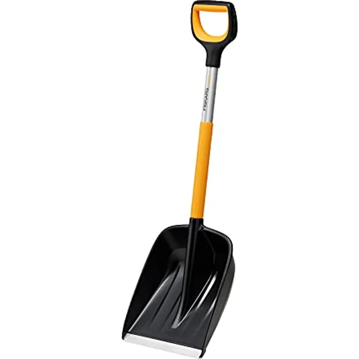 Fiskars X-series Autoschaufel, 29 cm Blattbreite, ergonomischer D-Griff, rutschfester Schaft – Bild 1