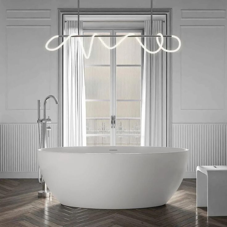 Bernstein TERRA 2.0, Freistehende Badewanne aus Acryl in Weiß Matt, 160x80 cm, doppelwandig, inkl. Ab- und Überlaufgarnitur