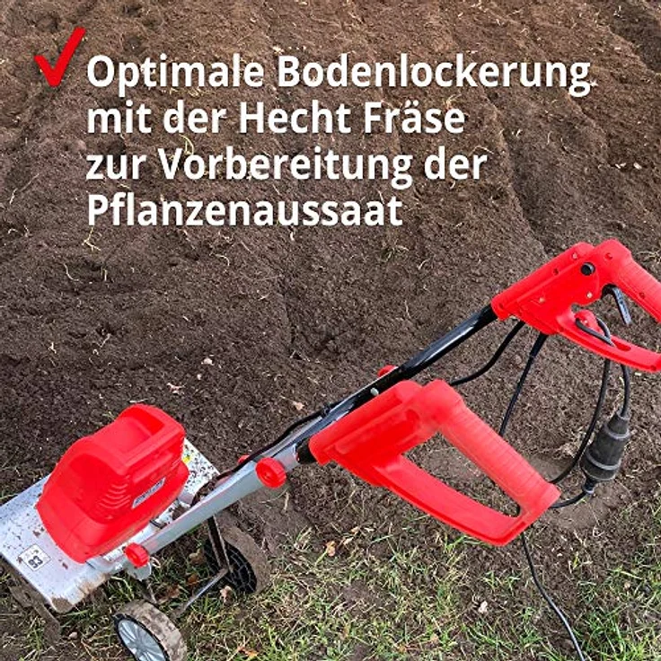 Hecht 745 Elektromotorhacke 1500 W, 24 Messer, 40 cm Arbeitsbreite, 400 U/min, 220 mm Arbeitstiefe – Bild 2