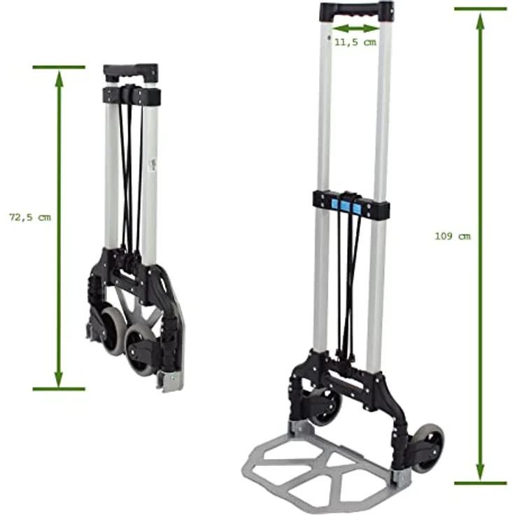 TrutzHolm Alu Sackkarre klappbar 80kg Traglast geringes Eigengewicht - Preisvergleich – Bild 5