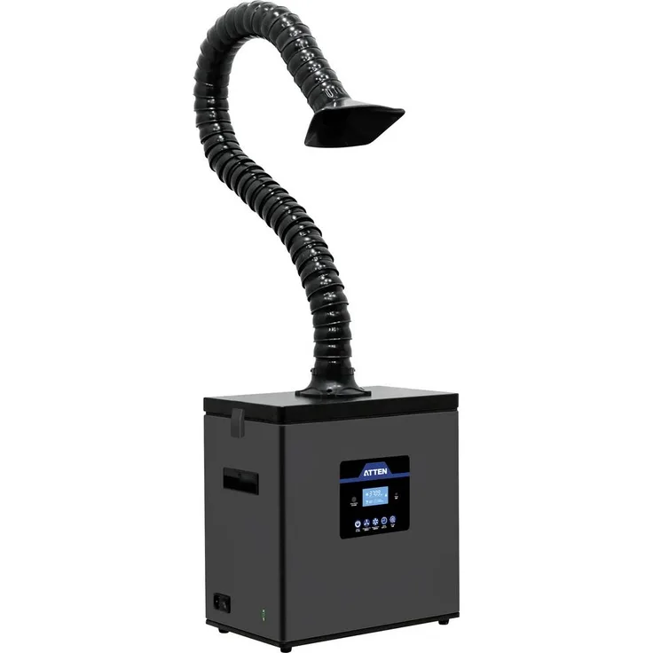 Atten ST-1101D Lötrauchabsaugung, 230 V/AC, 160W, 240 m³/h, hocheffizientes 3-Schicht-Filtersystem, intelligentes Steuersystem, leiser Betrieb
