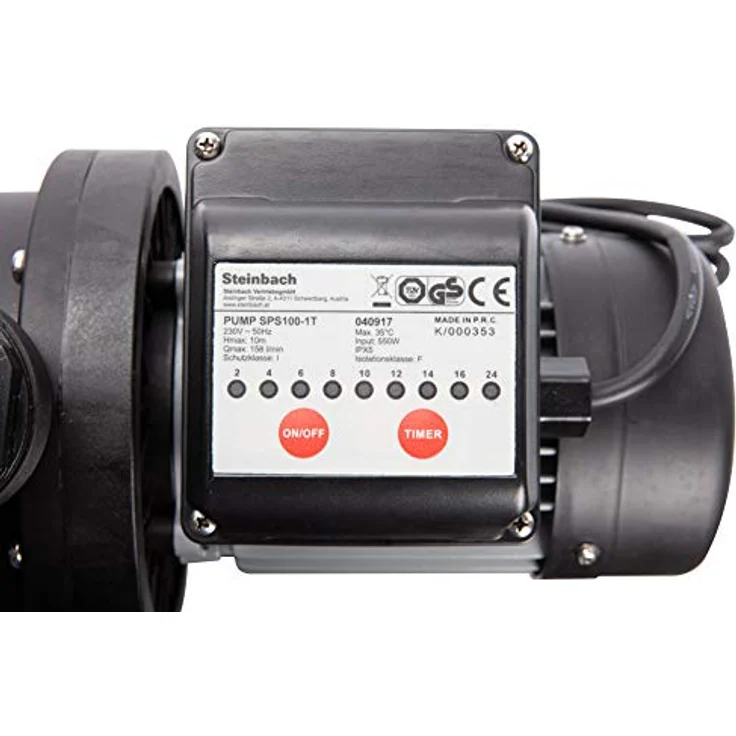 Steinbach Filterpumpe SPS 100-1T mit Zeitschaltuhr - für Steinbach Comfort 75 und Active Balls 75 - Preisvergleich – Bild 7