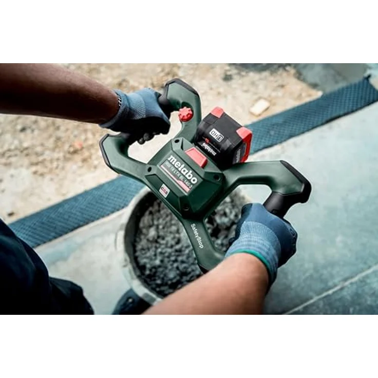 Metabo Akku-Rührwerk RW 18 LTX BL 140-2, 18V Solo ohne Akku/Ladegerät, Brushless-Motor, Zweiganggetriebe, SafetyStop, ergonomische Handgriffe – Bild 3