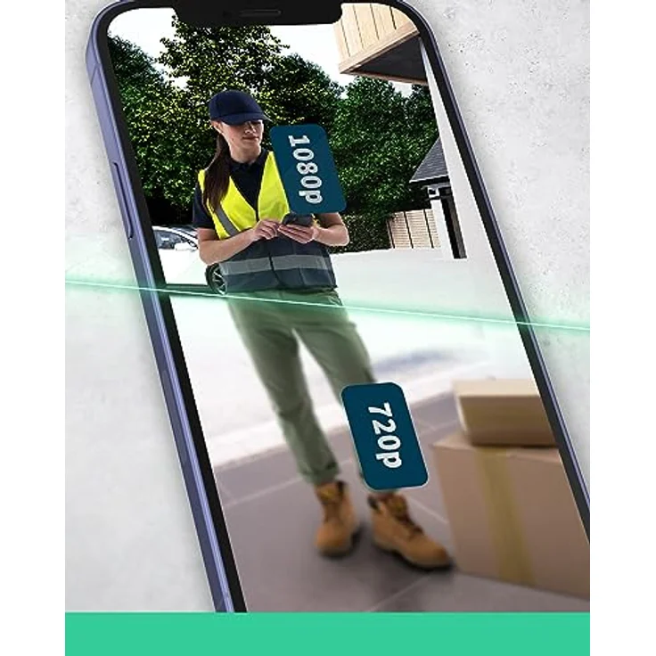 Die neue Arlo Video Doorbell | 1080p HD-Video, 25% größeres Sichtfeld, Paketerkennung, Bewegungsmelder, 2-Wege-Audio, Smart-Sirene, Nachtsicht, Türklingel-Verkabelung erforderlich, AVD1001 – Bild 5