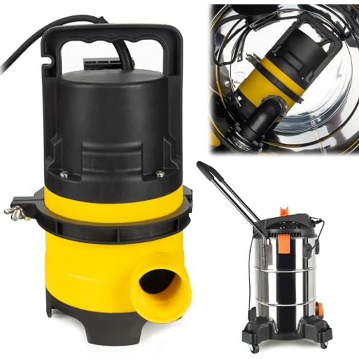 COIL Teichschlammsauger mit 35l Tank, 18 KPa Saugleistung, 1400W Motor und 600W Entwässerungspumpe – Bild 4