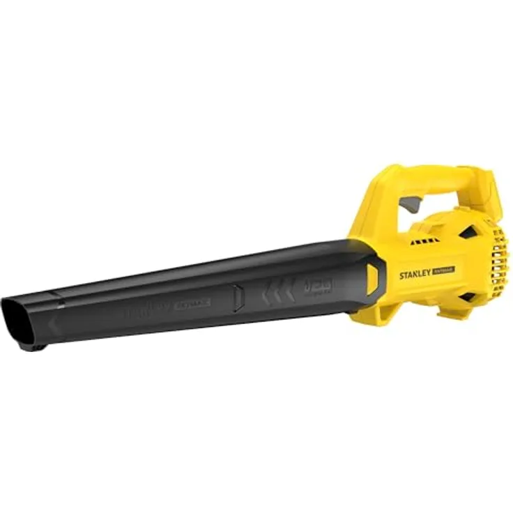 Stanley FatMax SFMCBL714B-XJ, 18V V20 Akku-Laubbläser mit 145 km/h Blasgeschwindigkeit, variable Geschwindigkeit, ideal für Terrassen und Wege, leichtgewichtige Konstruktion