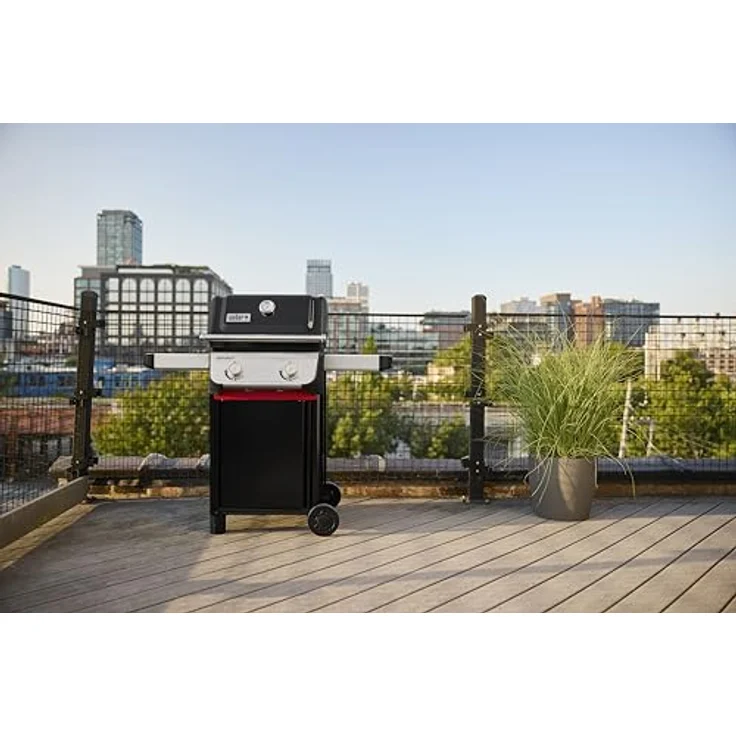 Weber Gasgrill Spirit E-210, 2 Brenner, 52 x 44 cm Grillfläche, 7,8 kW, Edelstahl, porzellanemailliertes Grillrost – Bild 5