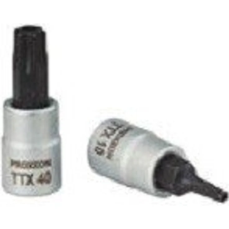 PROXXON 23758 Torx Einsatz TTX20 Antrieb 6,3mm (1/4") mit Stirnlochbohrung – Bild 2