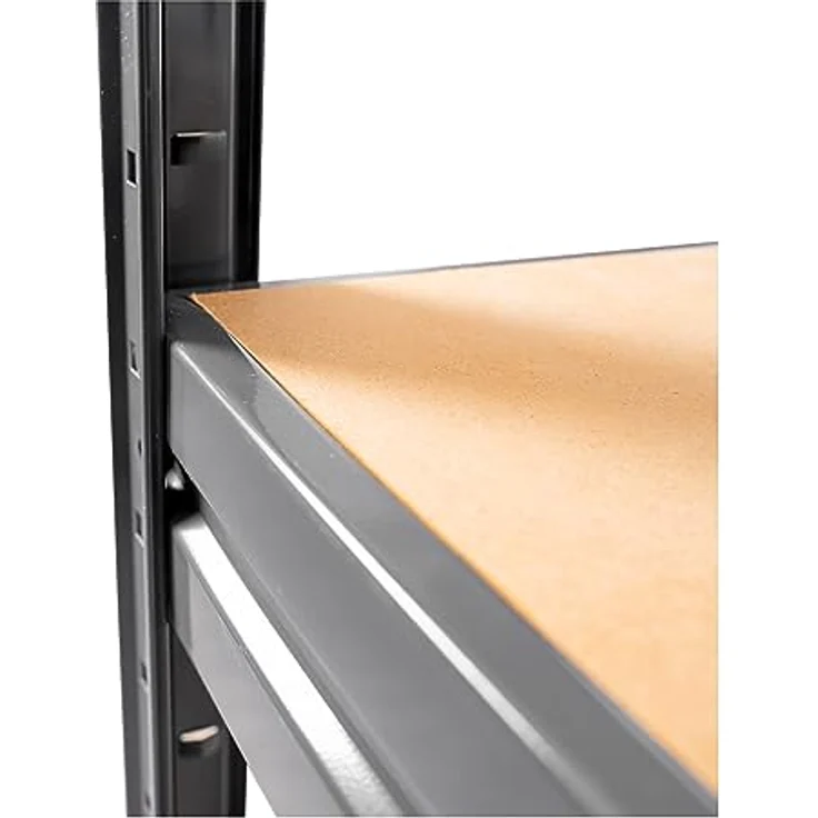 STIER Schwerlast-Fachbodenregal, maximale Fachlast 500kg, HxBxT 1770x1800x450 mm, stabiles Stahlgestell, einfach zu montieren – Bild 5