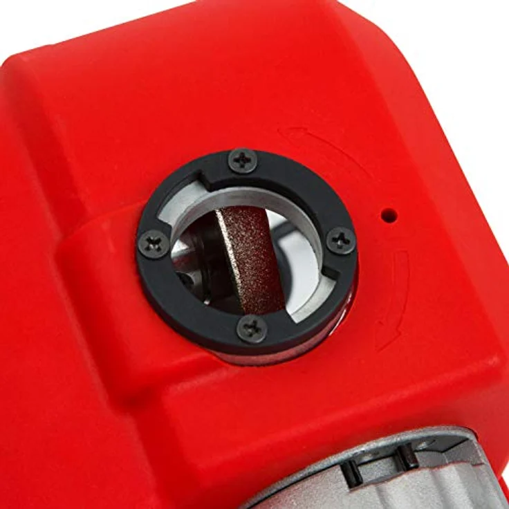 EBERTH PT-BS80 Bohrerschärfgerät, Elektrisch 85W mit Zwangsführung, für Spiralbohrer 3-13mm, 118° und 135° Schliff, 4200 U/min, inkl. Spannfutter und Diamantscheibe – Bild 6