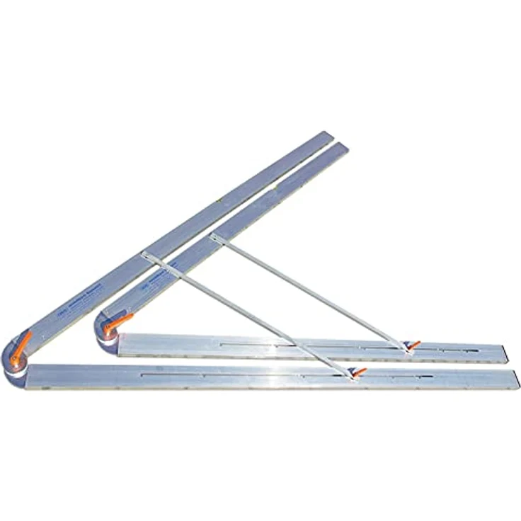 Sonstige rabo Bauwinkel 150 cm, zusammenklappbar, stufenlos einstellbar von 0–120°, mit justierbarer Horizontallibelle und zweifacher Klemmung – Bild 1