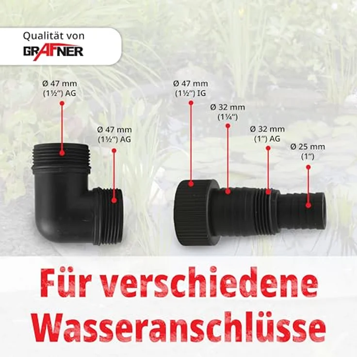 GRAFner Schmutzwassertauchpumpe 400 Watt 8000 l/h Schmutzwasserpumpe Tauchmotorpumpe – Bild 5