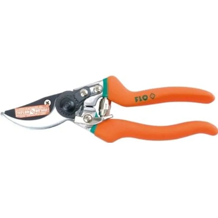 FLO 99191 Amboss-Gartenschere mit Getriebemechanismus, 200 mm Teflon-Klingen