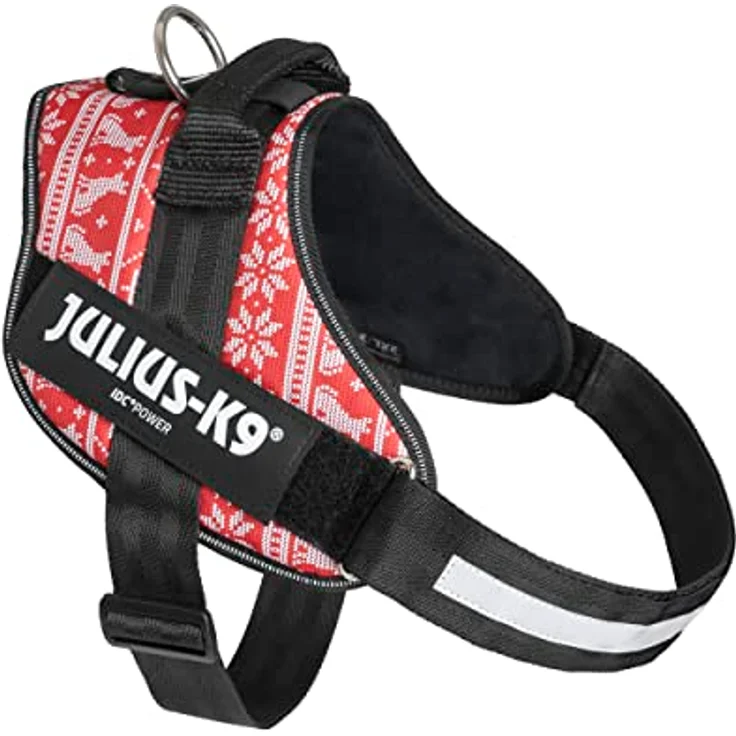 JULIUS K-9 IDC Powergeschirr, Größe: 2XL/3, Xmas Sweater - Limited Edition, mit austauschbaren Klettaufschriften und reflektierenden Elementen – Bild 3