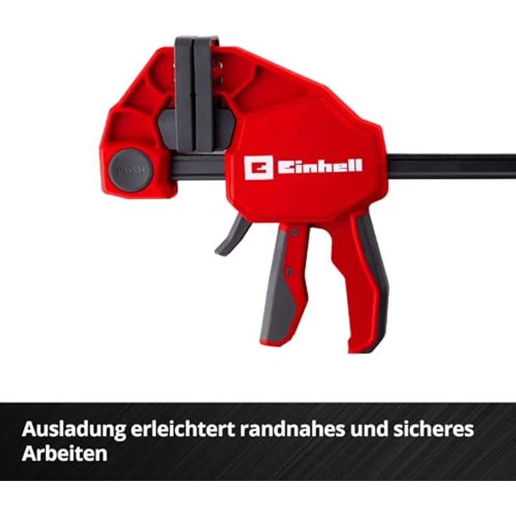 Einhell Einhandzwinge 930122, 900 mm Spannweite, 150 kg Spannkraft, werkzeuglos umbaubar zur Spreizzwinge, Schwarz – Bild 7