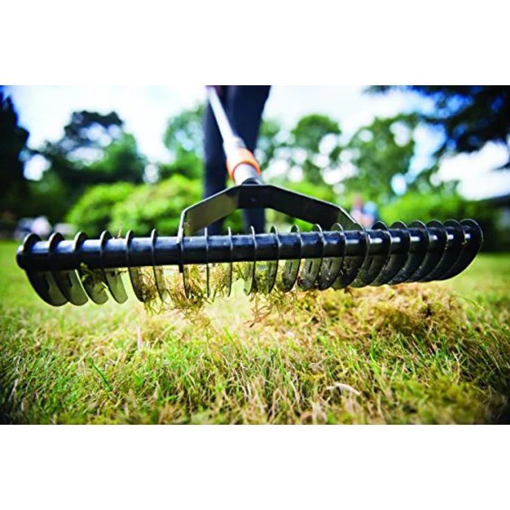 Fiskars QuikFit™ Rasenlüfter, Gehärteter Karbonstahl, Breite 37 cm, Red Dot Design Award, 961g – Bild 8
