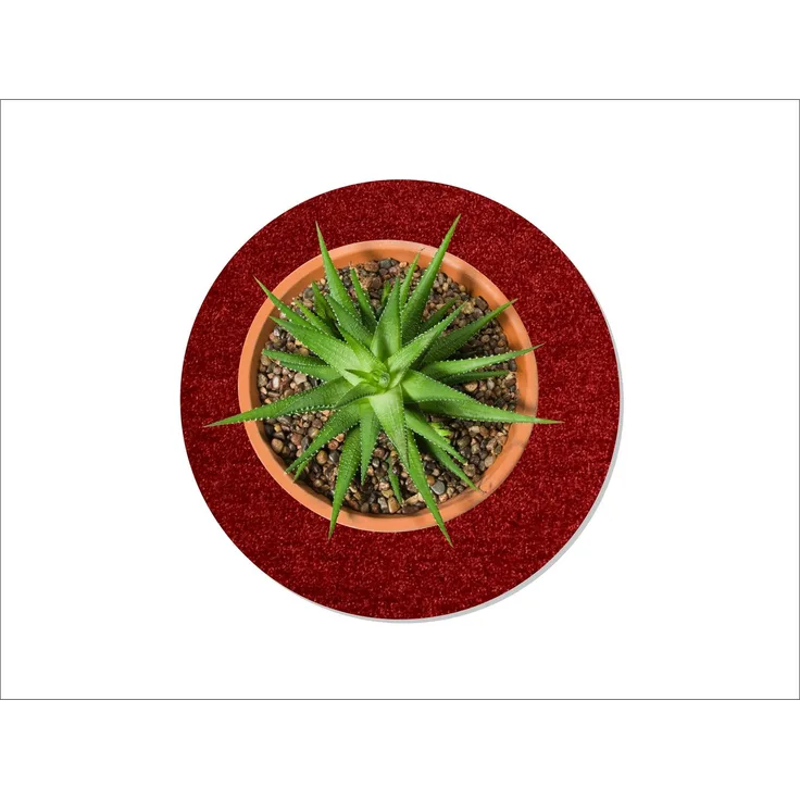 Keilbach Designprodukte Blumentopfuntersetzer flora-l Ø 40 cm, 7 attraktive Farben, nur 9 mm dick