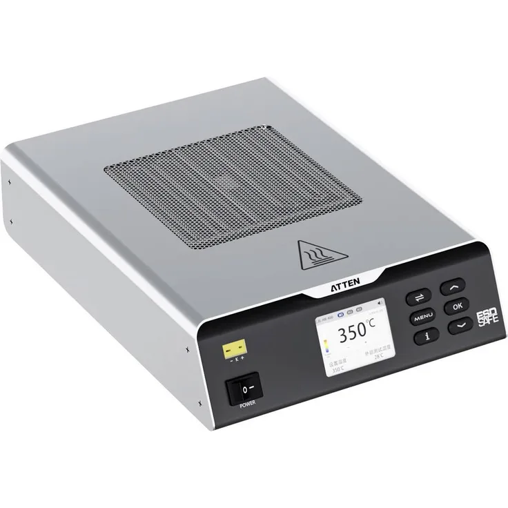 Atten ST-7500, Digitale Infrarot-Heizplatte 400W, Temperaturbereich 50 - 500°C, 120x120mm Heizfläche