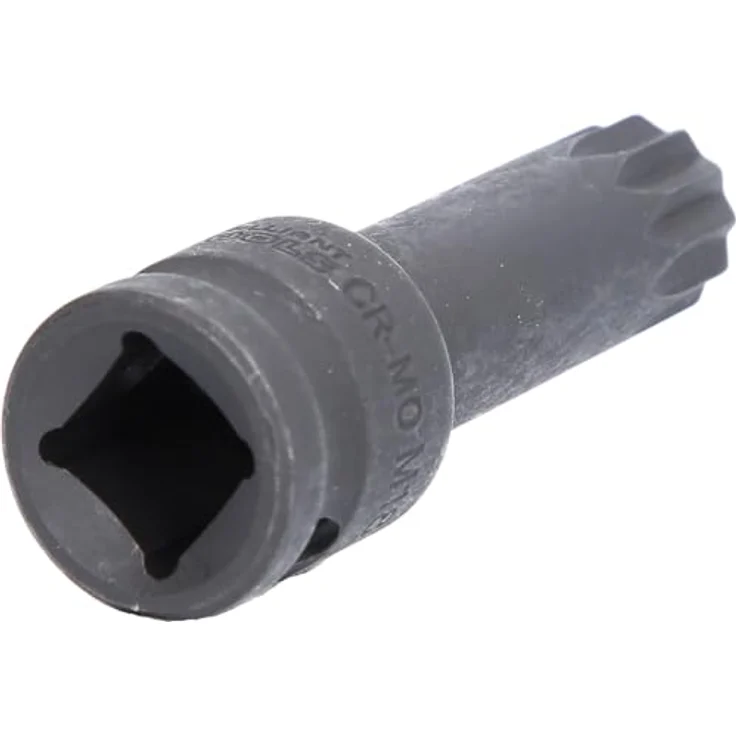 Brilliant Tools XZN Kraft Bit-Stecknuss M18, 1/2" Innenvierkant-Antrieb, phosphatiert aus Chrom-Molybdän-Stahl, 78 mm Länge – Bild 3