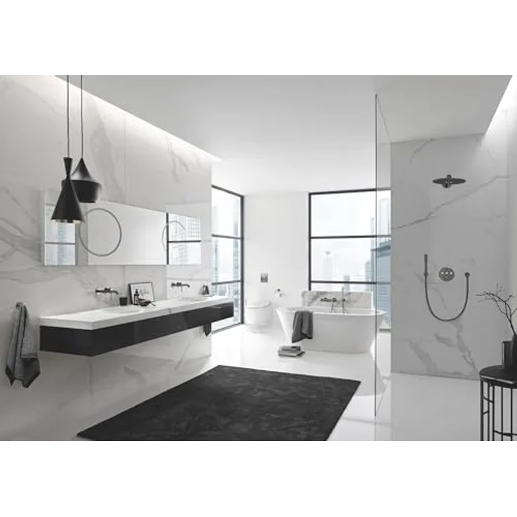 GROHE Silverflex, knickfester Duschschlauch, anthrazit, 1,25m, druckbeständig, TwistStop Funktion, hard graphite – Bild 4