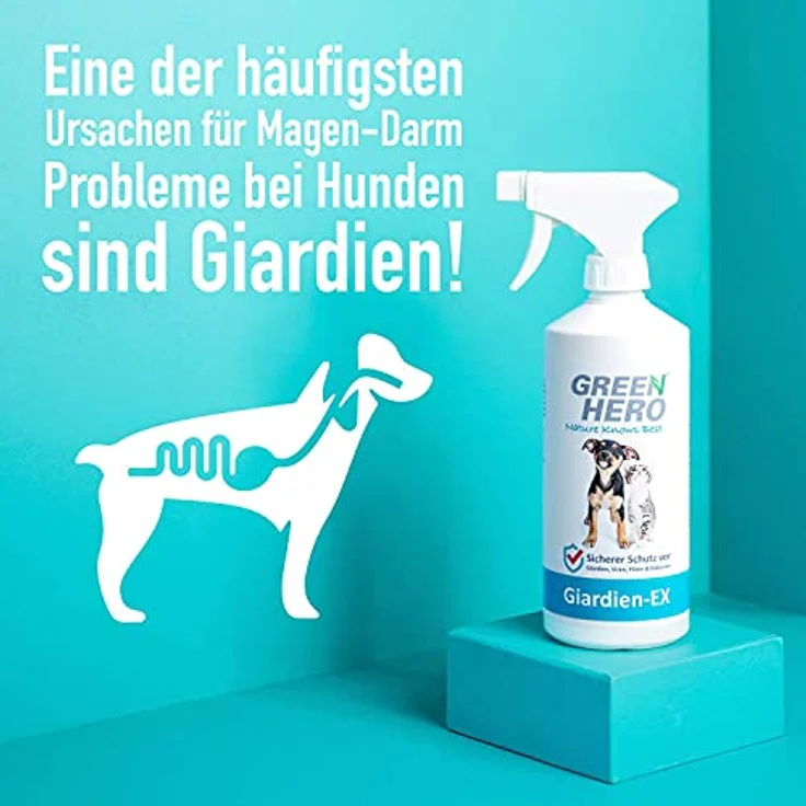 Green Hero Giardien-Ex 500ml schützt Haustiere wie Hund und Katze zuverlässig vor Giardien, Bakterien, Viren und Pilzen Spray dermatologisch getestet zur Desinfektion von Tieren und der Umgebung – Bild 5