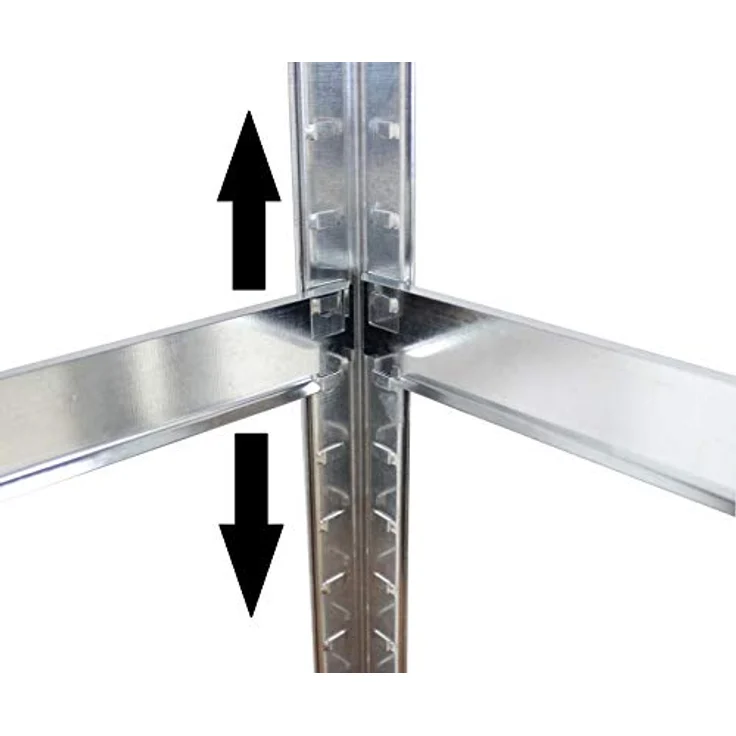 TrutzHolm 2er Set Steckregal 180x90x30 Schwerlastregal Lagerregal Kellerregal Metallregal Garagenregal - Preisvergleich – Bild 6