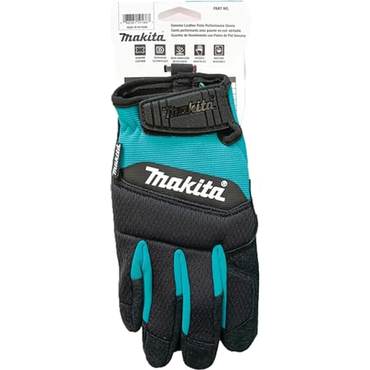 Makita P-84595 Palm Performance Handschuhe, Arbeitshandschuhe aus 100 % echtem Durahide-Leder, Größe M, atmungsaktiv, hohe Abriebfestigkeit, EN388 bewertet 3112X – Bild 3