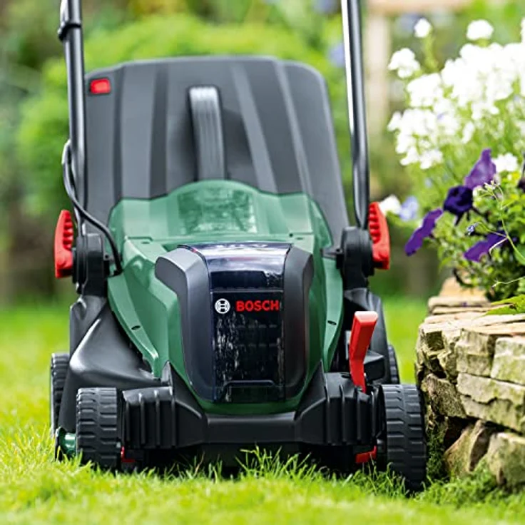 Bosch Akku-Rasenmäher UniversalRotak 2x18V-37-550 (bis zu 500 m2 mit 2x 4,0 Ah Akku); 18 Volt System; Schnittbreite: 37 cm; 2x 18V 4,0-Ah-Akku und Ladegerät) – Bild 4