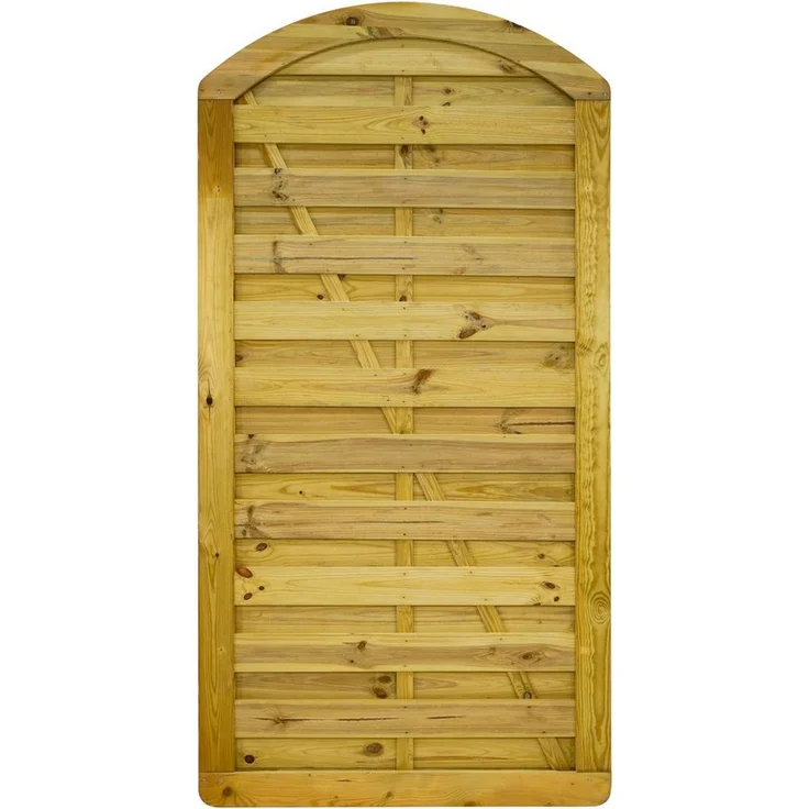 GartenLand Zauneinzeltür Vario gebogen 100x180 cm, Kiefernholz KDI, witterungsbeständig, ohne Pfosten & Beschlagset