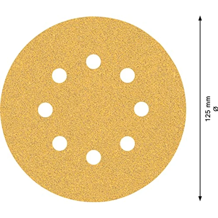 Expert C470 Schleifpapier mit 8 Löchern für Exzenterschleifer, 125 mm, G 60, 5-tlg. - Preisvergleich – Bild 3