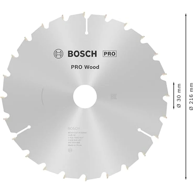 Bosch Professional Kreissägeblatt Optiline Wood (für Holz, 216 x 30 x 2 mm, 24 Zähne, Zubehör Kreissäge) – Bild 3