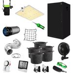 canna4home Gewächshaus Canna4Home GrowBox Komplettset 60 x 60 x 180cm Gewächshaus Zuchtzelt mit Grow-LED (150W) und Abluftset - Preisvergleich