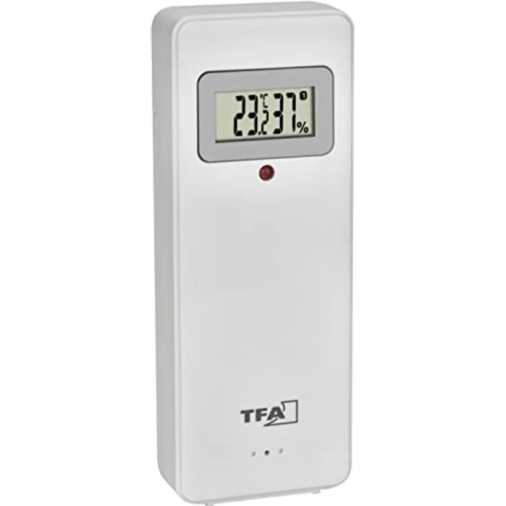 TFA Dostmann 35-1098 Quadro Funk-Wetterstation, Außentemperatur, Innentemperatur, Mondphasen, Raumklima, Uhrzeit – Bild 3