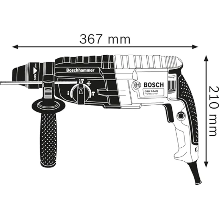 Bosch Professional Bohrhammer SDS-Plus GBH 2-24 DRE 0,611,272,100 – Bild 3