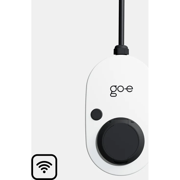 go-e Charger Gemini Wallbox (11 kW) mit Ladesteckdose Typ 2 Stecker weiß/schwarz – Bild 1