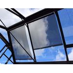 Juliana Gewaechshaeuser Halls Beschattungs-Rollo Set (2 Stück 57,5 x 190 cm) mit Saugnäpfen, nur für Halls Gewächshäuser, grau