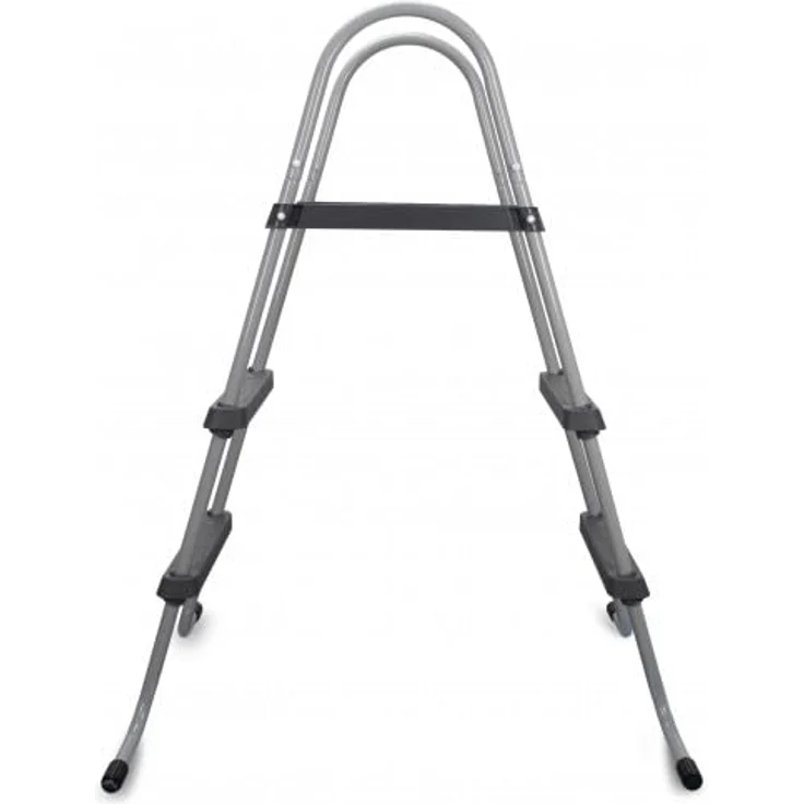 COIL Pooltreppe Metall, Sicherheitsleiter für Gartenpools, Gesamthöhe 120 cm, Max. Beckenhöhe 84 cm, 2 Stufen – Bild 7