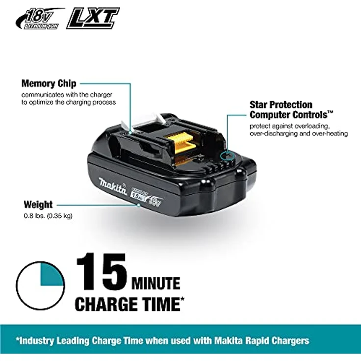 Makita BL1815N Werkzeugakku 18 V / 1,5 Ah – Bild 2
