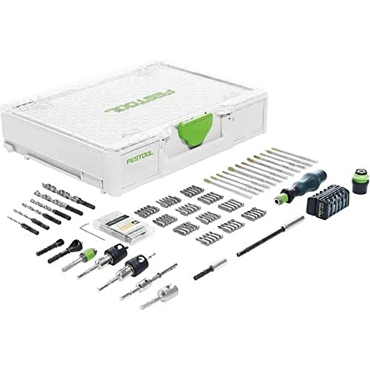 Festool SYS3 M 89 ORG CE-SORT, Montageset mit 104-teiligem CENTROTEC Zubehör für Akku-Bohrschrauber – Bild 5