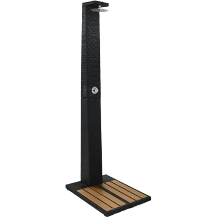 VidaXL Gartendusche Poly Rattan WPC – Bild 2