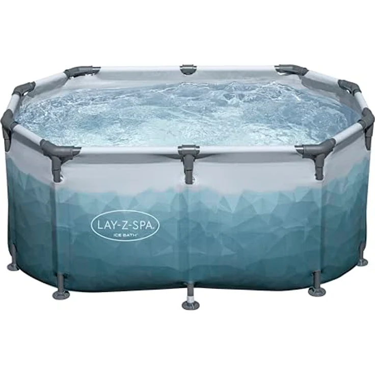 Bestway Lay-Z-Spa Eisbad Oval 150 cm, 431 Liter Fassungsvermögen, inklusive Abdeckung und Filterpumpe – Bild 11
