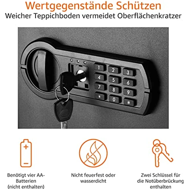 Amazon Basics - Haussafe, 50 l, Schwarz – Bild 3