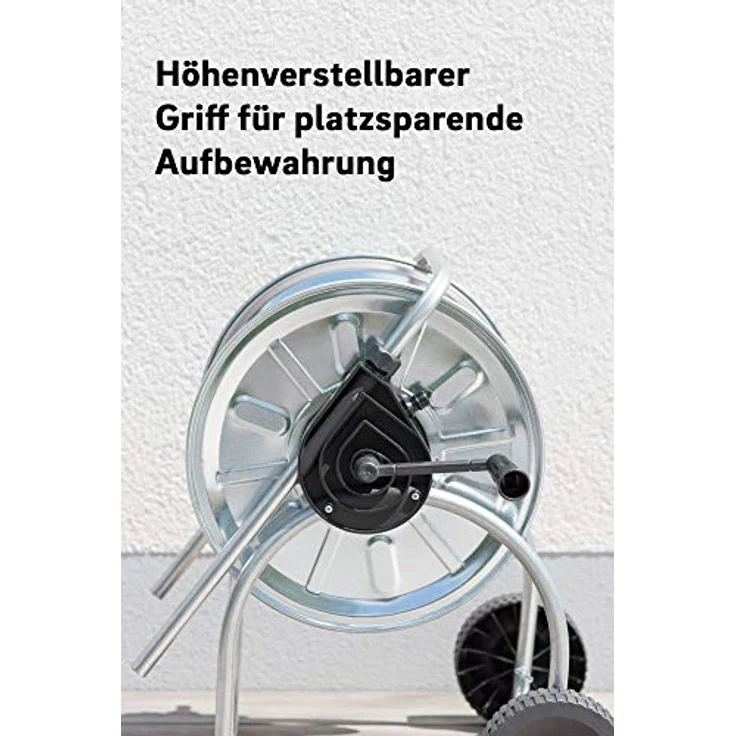 REHAU COMFORT Schlauchwagen Vollmetall für max. 50 Meter 1-2 Zoll Schlauch – Bild 5