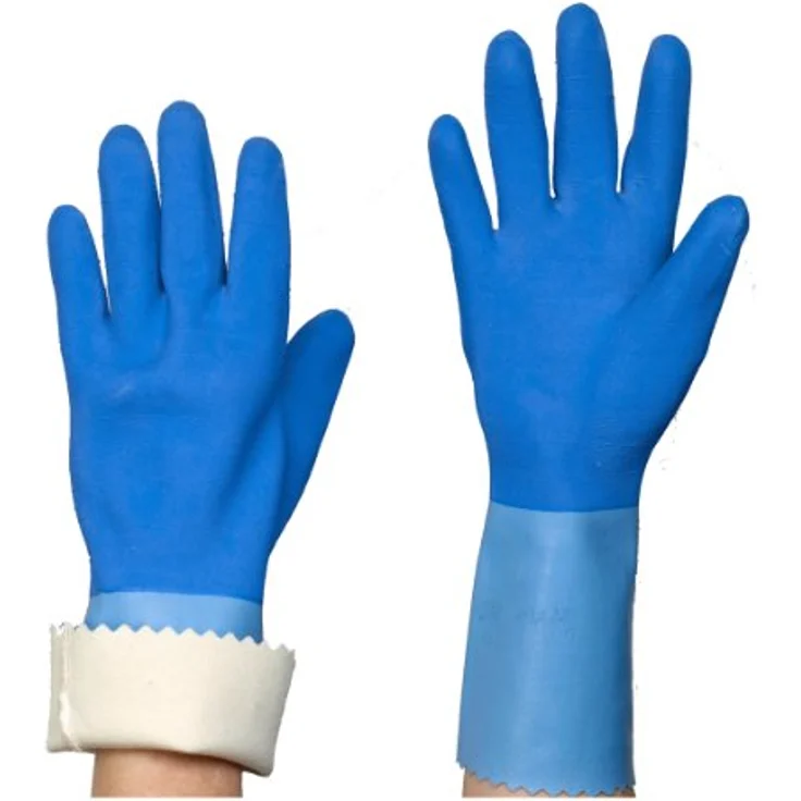 Spontex Arctic Arbeitshandschuhe, für grobe Arbeiten bei Nässe und Kälte, wasserdicht und langlebig, aus Naturlatex, Größe M, 1 Paar - Preisvergleich – Bild 2