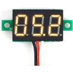 BerryBase Mini Digital-Voltmeter 0,28 mit LED Anzeige, 0-99V, gelb