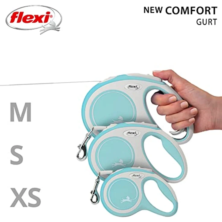 flexi Rollleine New Comfort - Hellblau - XS - 3 m, 3 m (1er Pack) – Bild 5