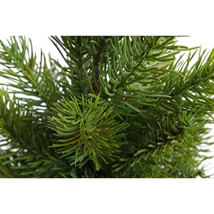Botanic-Haus Künstliche Zimmerpflanze Tannenbaum, immergrün im braunen Kunststofftopf, Höhe 35 cm – Bild 2
