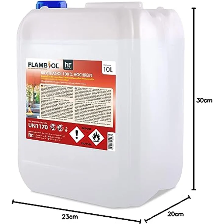 Höfer Chemie GmbH 2 x 10 Liter Bioethanol 100% in 10 L Kanistern – Bild 6