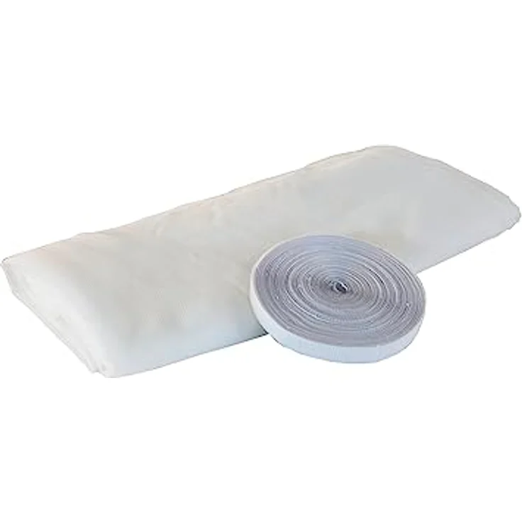 Windhager Moskitonetz Elastic für Fenster, Insektenschutzgitter, dehnbares Gewebe, BxH: 130x150 cm – Bild 1